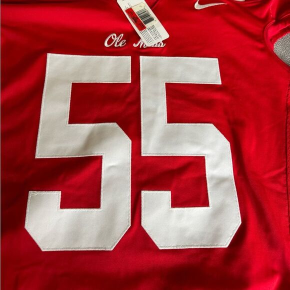 NWT 2018 RARE NIKE SAMPLE AUTHENTIC PRO CUT OLE MISS FOOTBALL JERSEY MEN'S SZ L - Picture 8 of 16